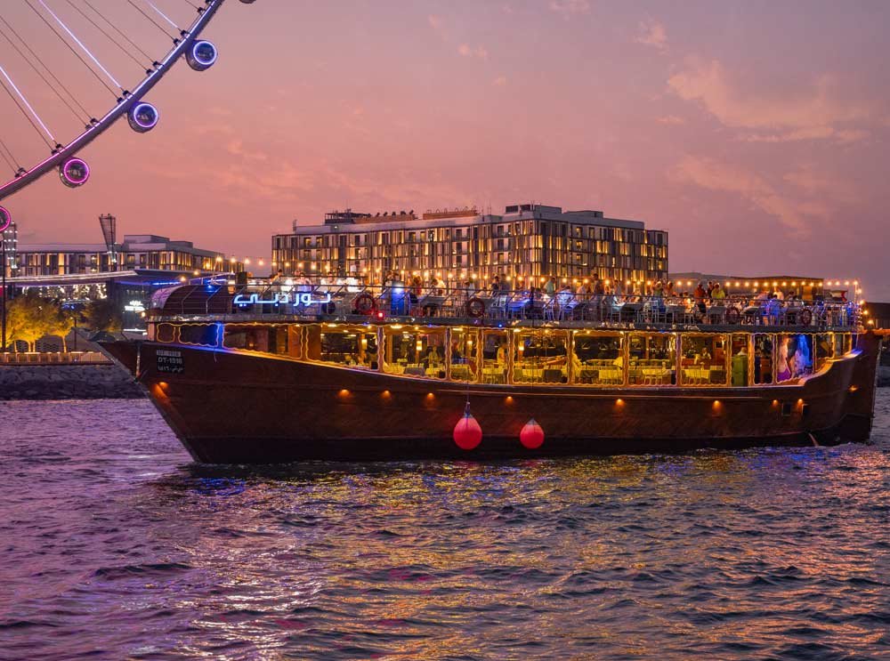Dubai Marina Dhow Dinner Cruise – 2 Hours